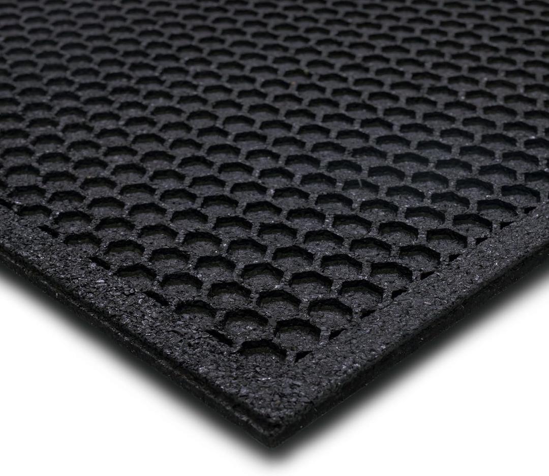 Mohawk Home Indoor Outdoor Heavy Duty Rubber Floor Mat Anti Slip Resturant Kitchen for Garage Garden Industrial Pool Entrance Bar Wet Area 1' 6" x 2' 6"