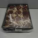 12 Pcs 3.15 Inch Velvet Christmas Tree Ornaments BulkFlocked Christmas Balls Plastic Shatterproof Xmas Hanging Ornaments Decorations Set for Tree Garland Wreath (Brown)