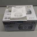 Portable CD Player Boombox with Bluetooth, FM Radio, Remote Control, USB Port and 3.5mm AUX Headphone Jack, Clear Stereo Sound, 4 Watts of Audio, AC/Battery Powered