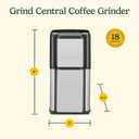Cuisinart DCG-12BC Grind Central Coffee Grinder, Blade, Silver
