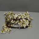 Uieke 4PCS Artificial Cherry Blossom Flowers, 40.5in Silk Cherry Blossom Branches Long Stems Fake White Flowers Arrangements for Wedding Home Japanese Sakura Room Decor