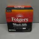 Folgers Black Silk Dark Roast Ground Coffee, 32 Keurig K-Cup Pods