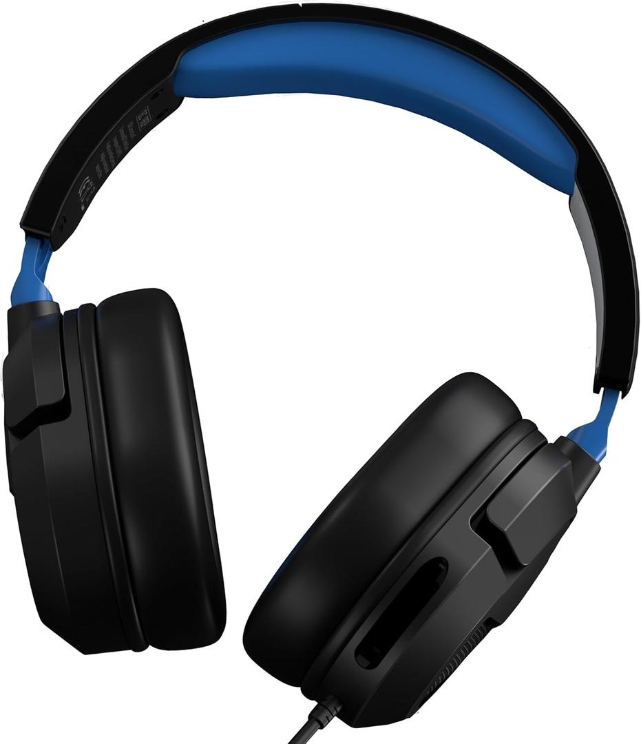 Gaming Headset for PS5/PS5Pro/PS4/Xbox Series X/Xbox Series S/One/PC 207g Headset with Clear Mic for Work 2025 Upgrade Gaming Headphones with Mic3.5mm Splitter79in Cable (Blue)