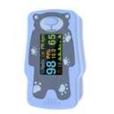 New Version Kids Pulse Oximeter Fingertrip, Blood Oxygen Saturation for Children, Portable Oxygen Meter with OLED Screen Included 2AAA Batteries