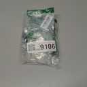 2 Inch Caster Wheels, 1/4 Inch Threaded Stem Swivel Casters with Brake, Quiet Rolling PVC Wheels for Furniture, Small Trolley, Utility Cart and Cabinet (Pack of 4 by AXL) (Black)