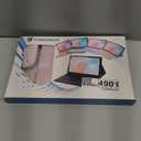 TUNKARMOR for iPad 9th / 8th / 7th Generation 10.2 inch & iPad Air 3rd Gen & iPad Pro 10.5 inch Case with 7 Color Backlit Keyboard  Built in Pencil Holder with Mouse (Pink)