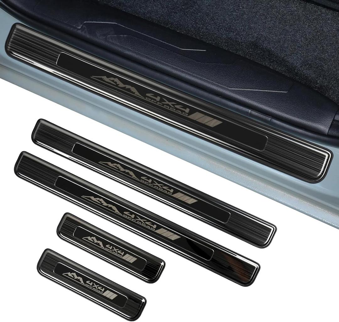 Stainless Steel Door Sill Protector for Toyota Tacoma 2016-2025 Accessories Interior Door Entry Guard Cover Trim