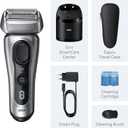 Braun Series 8 8567cc Electric Razor for Men, 4+1 Shaving Elements & Precision Long Hair Trimmer, 5in1 SmartCare Center, Close & Gentle Even on Dense Beards, Wet & Dry Electric Razor, 60min Runtime