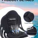 Kayak Seat Deluxe Padded Canoe Seat Adjustable Kayak Backrest Replacement Seat Cushion Pad Back Support with Detachable Back Storage Bag for Universal Sit