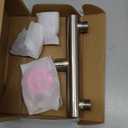 Shower Head Manifold with Double Outlet and Shut Off Valves for Dual Sprayer Showering System,Can Connect Two Showerheads,Brushed Nickel,STN02