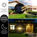 Jeyiour 12 Pack Solar Light Replacement Tops Replacement Solar Light Parts Waterproof LED Panel Lantern Lid Outdoor Top Kit for Hanging Lanterns Patio Decor(2.76 in)