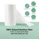 ALVABABY Diaper Liner for Baby Cloth Diapers Natural Soft Disposable Diaper Liners 11.8x7.1 Inch Fragrance Free Chlorine Free 400 Sheets (04green)