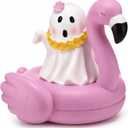 AceOrbit Halloween Ghost Decor 6 Inch Resin Cute Ghost Flamingo Figurines, about 7.9 inches / 20 cm