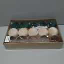 15 PCS Christmas Tree Ornaments Velvet Balls, 3.15 Inch Large Velvet Christmas Tree Ball Ornaments Set Star, Shatterproof Plastic Hanging Bulb for Xmas Tree Decorations - Multicolor Green Brown Beige