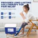 Cold Therapy Machine for Post Surgery Recovery Adjustable Cryo Ice Compression System with Quiet Pump, Universal Pads for Knee, Shoulder, Hip, Ankle Portable Cold & Ice Therapy Unit (12 L)