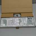 Wireless Keyboard and Mouse Combo, Full-Sized Wireless Keyboard and Adjustable DPI Mouse, 2.4GHz USB Receiver, Silent Keyboard and Mouse for PC, Windows, MAC, Desktop, Laptop (Avocado Green)