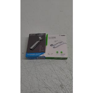 Belkin USB A to USB C Cable, 6.6ft, 15W - Type C Charger, iPhone Charger Cord, Soft, Braided, Flexible for iPhone 16 & 15, Galaxy S25, Pixel 9, iPad Pro, Airpods Pro, Switch & More - White, PNY USB 3.1 Type-C Reader/Adapter - P-CRMUS3A-BX