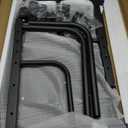 Portable Rolling Desk on Wheels Adjustable Height Desks for Small Spaces, 32" Computer Desk with Storage Shelves for Home Office Black