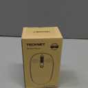 TECKNET Wireless Mouse, 2.4G Quiet Computer Mouse with USB Receiver, 4 Buttons Portable Cordless Mice for Chromebook, Laptop, PC, Mac, 800/1200/1600 DPI - Pink