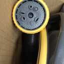 GLAHODEN Retractable Garden Hose Reel - 1/2 in x 130 ft Upgraded UV Resistant Automatic Wall Mounted Water Hose Reel 3/4 in Brass Fitting 9 Pattern Nozzle Any Length Lock Slow Retraction 180Swivel