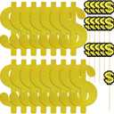 31Pcs Gold Dollar Sign Sticker Dollar Themed Party Decorations
