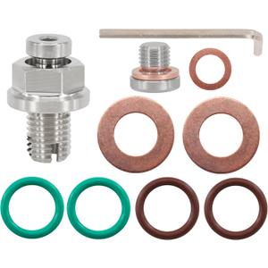 Dsnaduo M12.1-1.5 x 15mm Oversize Piggyback Oil Drain Plug, Stainless Steel Self Tapping Oil Pan Thread Repair Kit