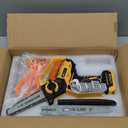 Mini Chainsaw for Dewalt 20V Max Battery, 8-Inch and 6-Inch 2-IN-1 Cordless Electric Chain saw with Brushless Motor and Auto-Oiler, 800W Hand Mini Chainsaw for Tree Pruning Wood Cutting(No Battery)