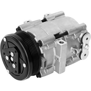 AC Compressor Fit for F-150 F-150 Heritage F-250 Super Duty F-450 Super Duty Excursion Mustang Mark LT Crown Victoria Town Car Grand Marquis, 4.6L 5.4L 6.8L, Air Conditioning Compressor with Clutch