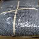 EverGrace Organic Cotton Chunky Knit Throw Blanket, 60 x 80 Dusk Blue, Twin