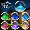 Yeomi 3-Tier Solar Fountain Pump with LED Lights, 24H Outdoor Water Feature, Detachable Design, Multi-Function Bird Bath Water Fountain for Garden Patio Yard Backyard Pond, 3.5W