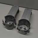 2-Pack Cup Holders for Above Ground Pool | Drink Holder for Square Top Pools | Dark Grey | Must-Have Pool Accessories | Use for Boat, Deck, Balcony | Holds Many Sizes (Charcoal)