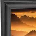 10x28 inch Picture Frame Solid Wood Black Suitable for Panoramic Photo/Poster/Painting/Puzzle (A23B1028)