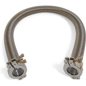 Stainless Steel 304 Vacuum Flexible Bellows Hose Vacuum Bellows 750mm+ 2pcs KF25 Aluminum Clamp + 2 pcs KF25 Center Ring (KF25 750mm)