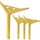 8 Inch Gold Metal Furniture Legs Heavy Duty Triangle Furniture Feet DIY Modern Replacement Legs for Cabinet Sofa Couch Chair-Set of 4