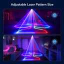 Ehaho DJ Laser Lights for Party, Hundreds of 3D Animation Laser Light Show Machine, DMX512 Music Sound Activated Laser Dance Light, RGB Beam Scanning Projector w/Remote Control for Indoor