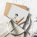 EKGJW Funny Goose Mental Health Spiral Notebook-Hold On Partner Im Overstimulated Notebook Journal 5.5x8.3, Sarcastic Western Anxiety Gifts for Women Men Therapists,Therapy Office Supplies