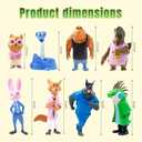 8 Pack Zootopia 2 Figurine Toys, Cartoon Animal Action Figures for Kids, Toy Collection for Party Favors and Play