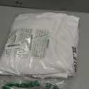 No Hook White Shower Curtain, Polyester Textured Shower Curtain with Snap in Liner Set, Waterproof & Washable Bath Curtains for Bathroom, 71Wx74H