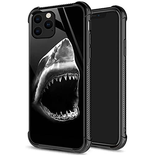 DJSOK Case for iPhone 11,Luxury Pattern Design Shockproof Rugged Cover,Cases for Man Woman-Shark