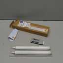 Homemory 2 Pcs White Flameless Taper Candles with Remote and Timer, Real Wax Made 9.6" Battery Operated Candle Stick Flickering, Led Taper Candles with Lifelike Flame for Indoor Home Decor