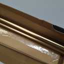 1 Inch Single Curtain Rods 72 to 144 Inches Adjustable Drapery Rods for Window width 68 to 140 Inches, Vintage Arrow Finials, Warm Gold