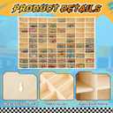 Seenelling Hot 1/64 Diecast Wheels Display Case Holds Toy Cars Wooden Wall Mount Car Display Shelf Storage Organizer Case for Toy Collectibles, Wheel, Model, 10 Layers (80 Spaces)