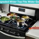 Stove Gap Covers - Stainless Steel, Kitchen Stove Counter Gap Cover Oven Gap Cover, Heat Resistant & Easy to Clean Stove Gap Filler, Upgraded Wider Top Suitable for Wider Stove & Counter Gaps (23.5")