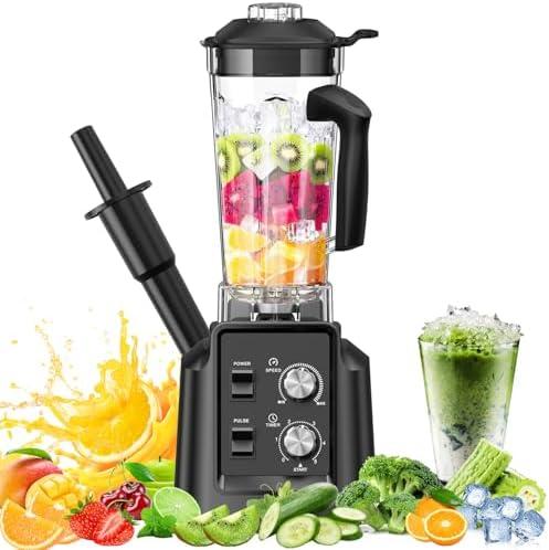 Blenders Kitchen, Blender Smoothies, Smoothie Blender, Large Capacity, Professional Countertop Blenders With Timer, Adjustable Speeds, BPA Free