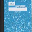 Mead Composition Notebook, Wide Ruled Paper, 7-1/2" x 9-3/4", 100 Sheets, Multicolor, Pack of 5