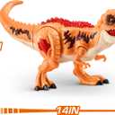Robo Alive Dino Escape, Robotic Light Up, Vehicles with Firing Weapons, Storable, Giftable, Ages 3+ by ZURU, Small to Medium