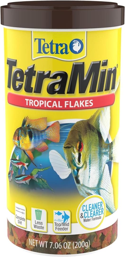 TetraMin Nutritionally Balanced Tropical Flake Food for Tropical Fish, 7.06 oz (pack of 1), BBD 12/27