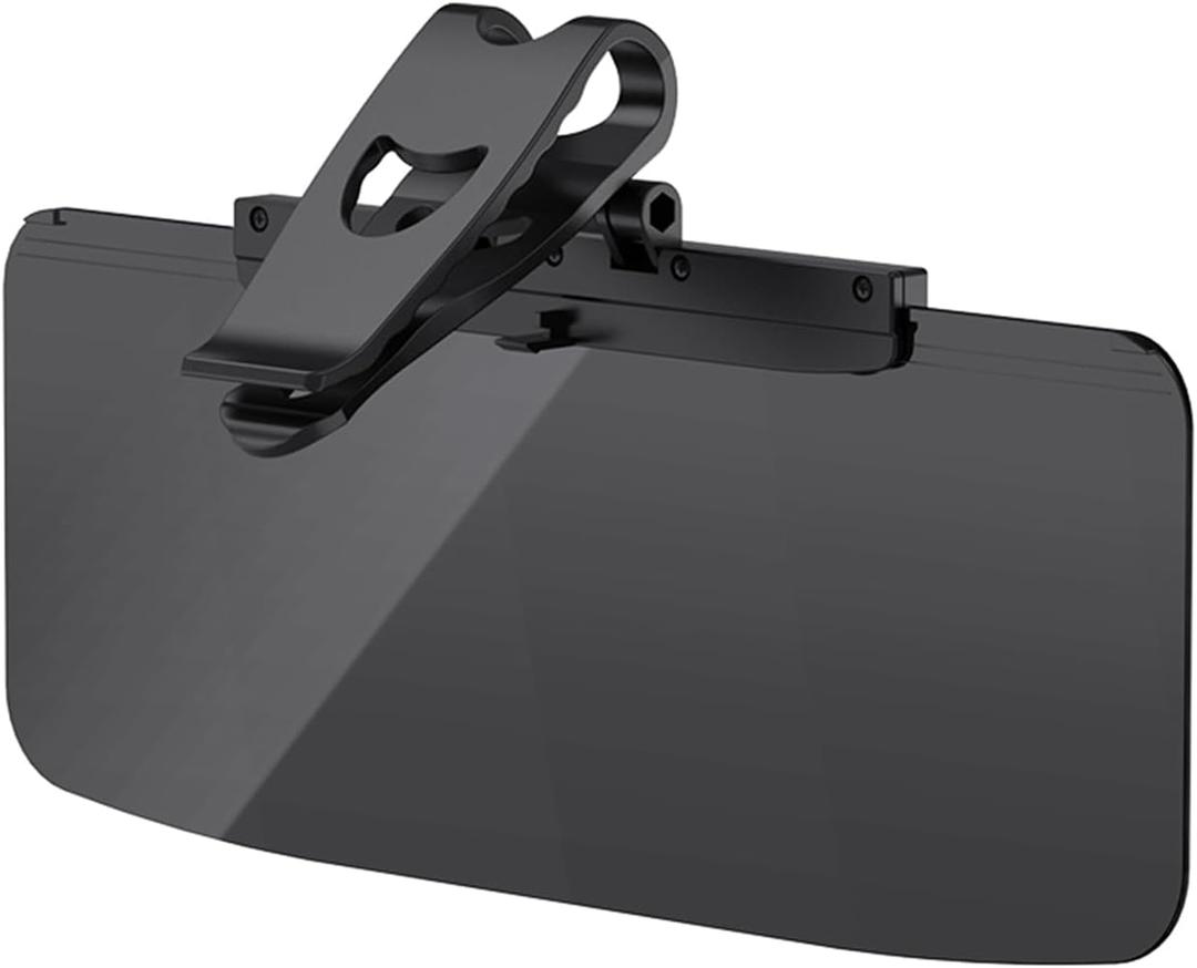 Sun Visor Extender for Cars, Polarized Anti Glare Sun Blocker & UV400 Protection, Adjustable Clip-On Extension for Car Visor, Universal Fit for Driver and Passenger Side (L)