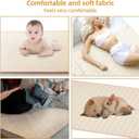 Bed Pads for Incontinence Washable, 40"x55" Large Reusable Waterproof Soft Wetting Pee Underpad for Adults, Elderly, Seniors, Women, Kids & Pets, Machine Washable Pad for Bed, Sofa-Beige