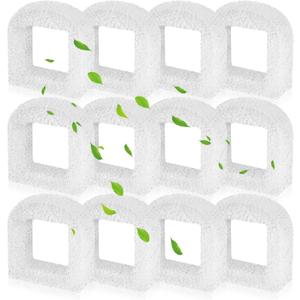 Cat Water Fountain Filters, 12 Pack Pet Fountain Replacement Foam Sponge Pre-Filters Fit for Multiple Ceramic and Stainless Steel Pet Fountains